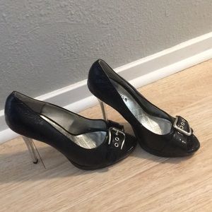 Dollhouse peep toe heels